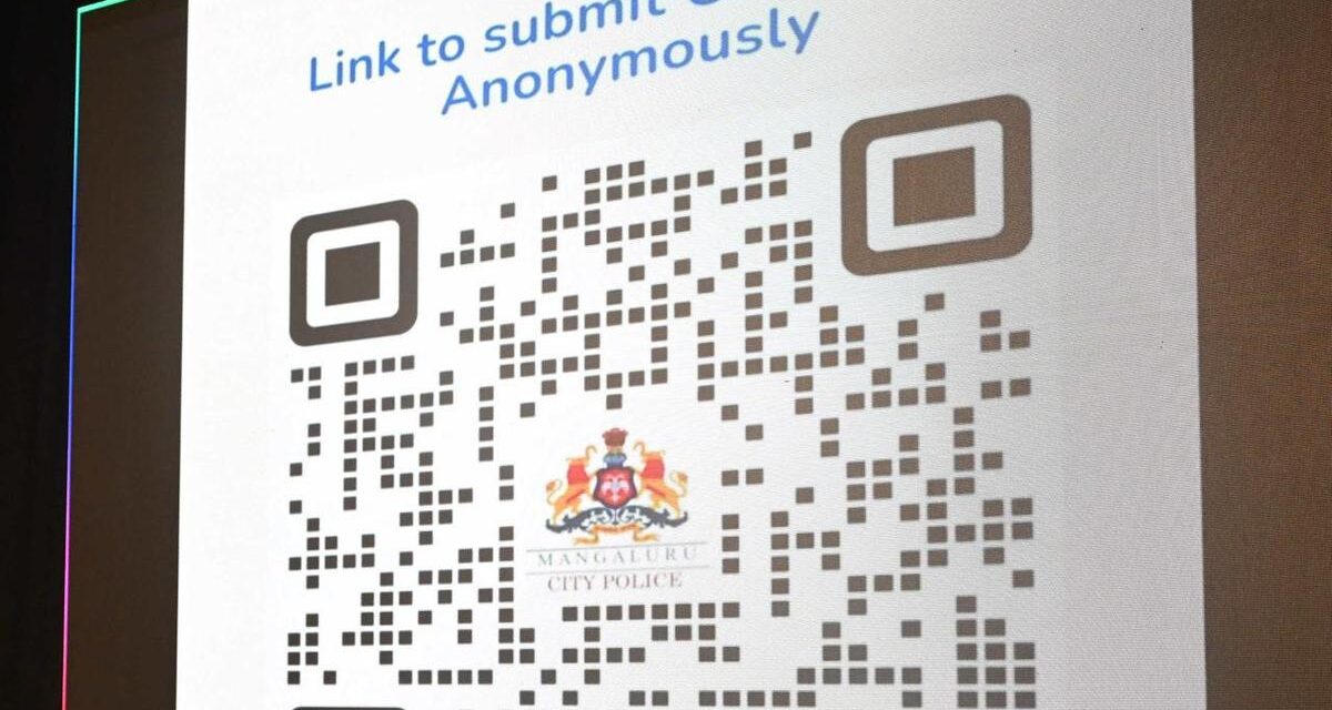 Mangalore Police Launch QR-Code-Based Anonymous Reporting Portal to Complain Against Drug Consumption