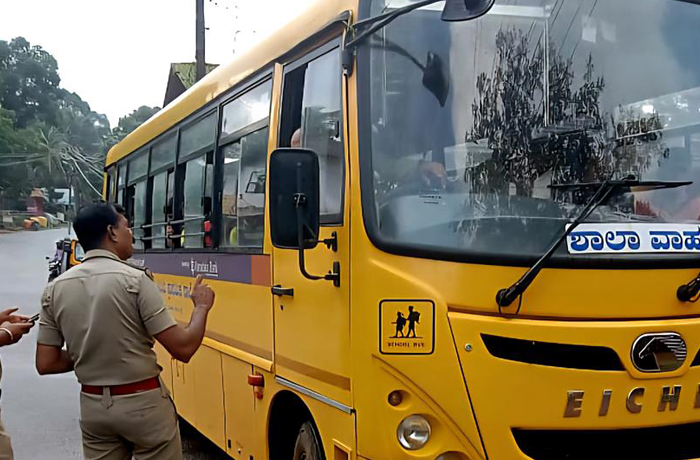 Udupi Police Conduct School Vehicle Inspection Drive Across The District: 282 Cases Filed