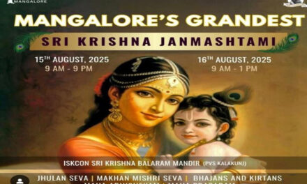 Two-day Grand Krishna Janmastami Celebrations Has Been Organized by ISKCON Mangalore On August 15 & 16