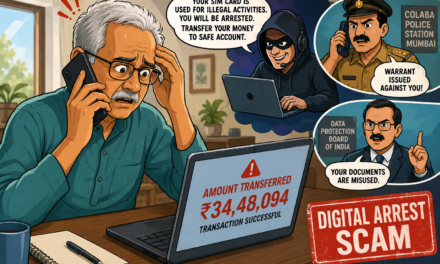 Be Aware – 66 Year Old Man from Mangalore Duped of ₹34.48 Lakh in ‘Digital Arrest’ Scam